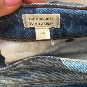 Madewell high-rise slim Boyjean